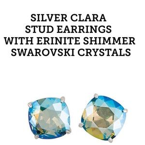 Earrings w/ Erinite Shimmer Swarovski